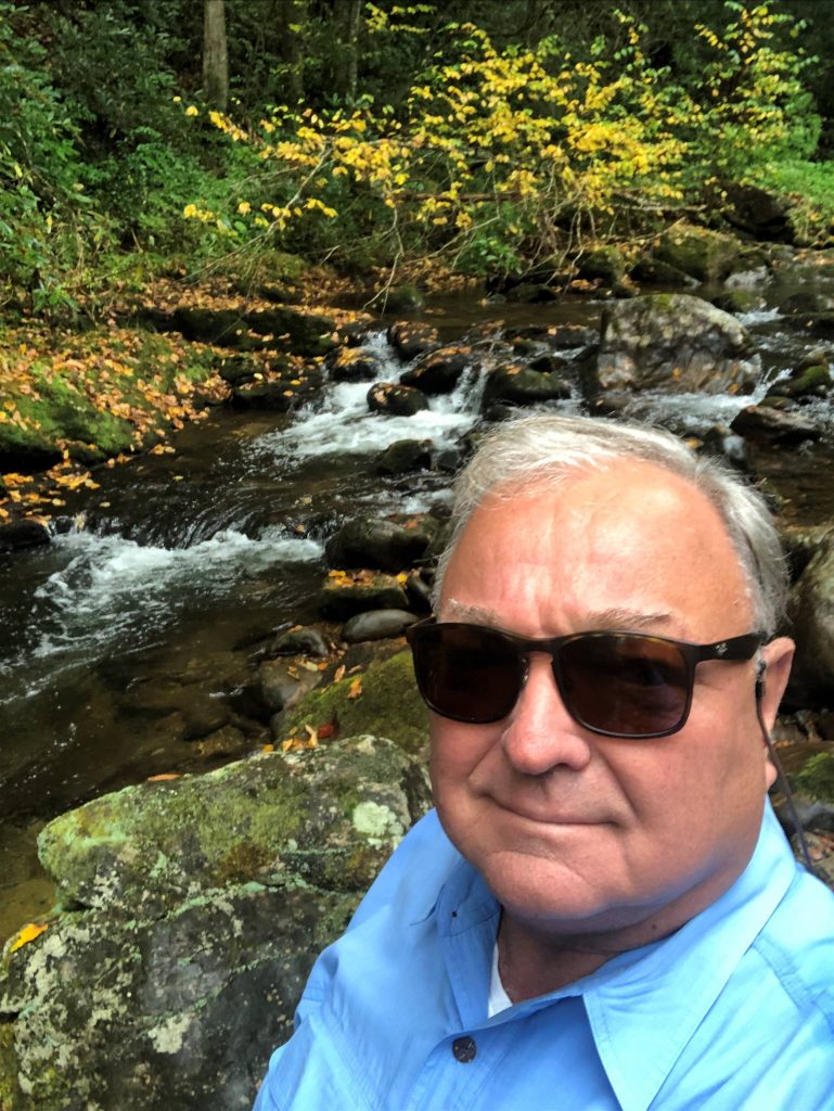 Ron Autrey selfie at a stream